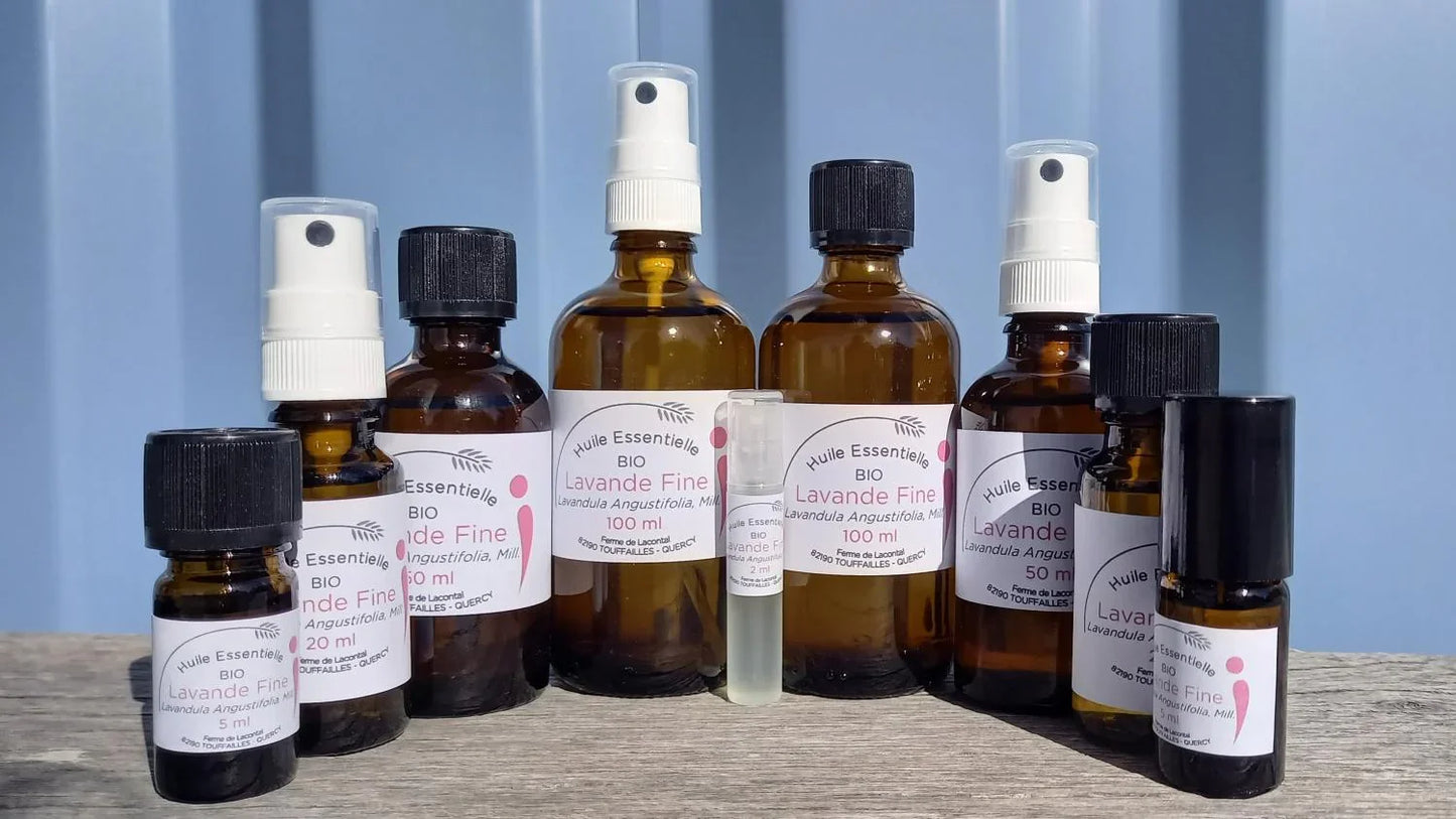 Lavande fine bio - Huile essentielle - Ferme de Lacontal