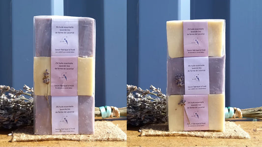 Trio savons 90g - Ferme de Lacontal